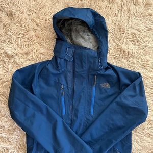 Men's North Face Hyvent Flashdry Raincoat, Blue, Size Small